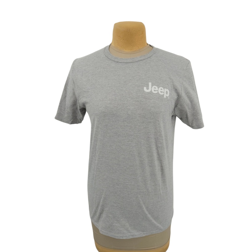 Jeep American Tradition Dog Graphic T-Shirt Gray Mens Medium Jedco Tee‎